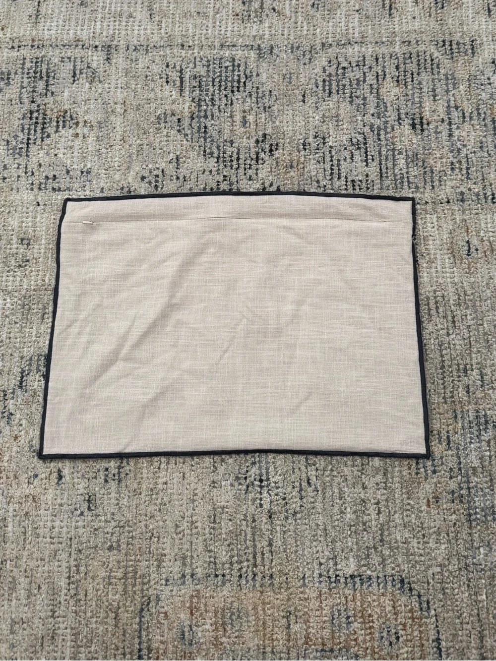 Crate & Barrel Ori Moonbeam‎ Cotton Throw Pillow Cover 22” x 15”